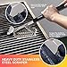 Renman Grill Brush and Scraper - Stainless Steel Bristle Free Head with No-Slip Plastic Handle Cleaner Tool for Weber Gas Charcoal Barbecue Grates