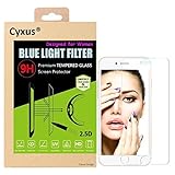 Cyxus Blue Light Filter Tempered Glass Screen Protector for Apple iPhone 7 Plus (5.5 Inch)