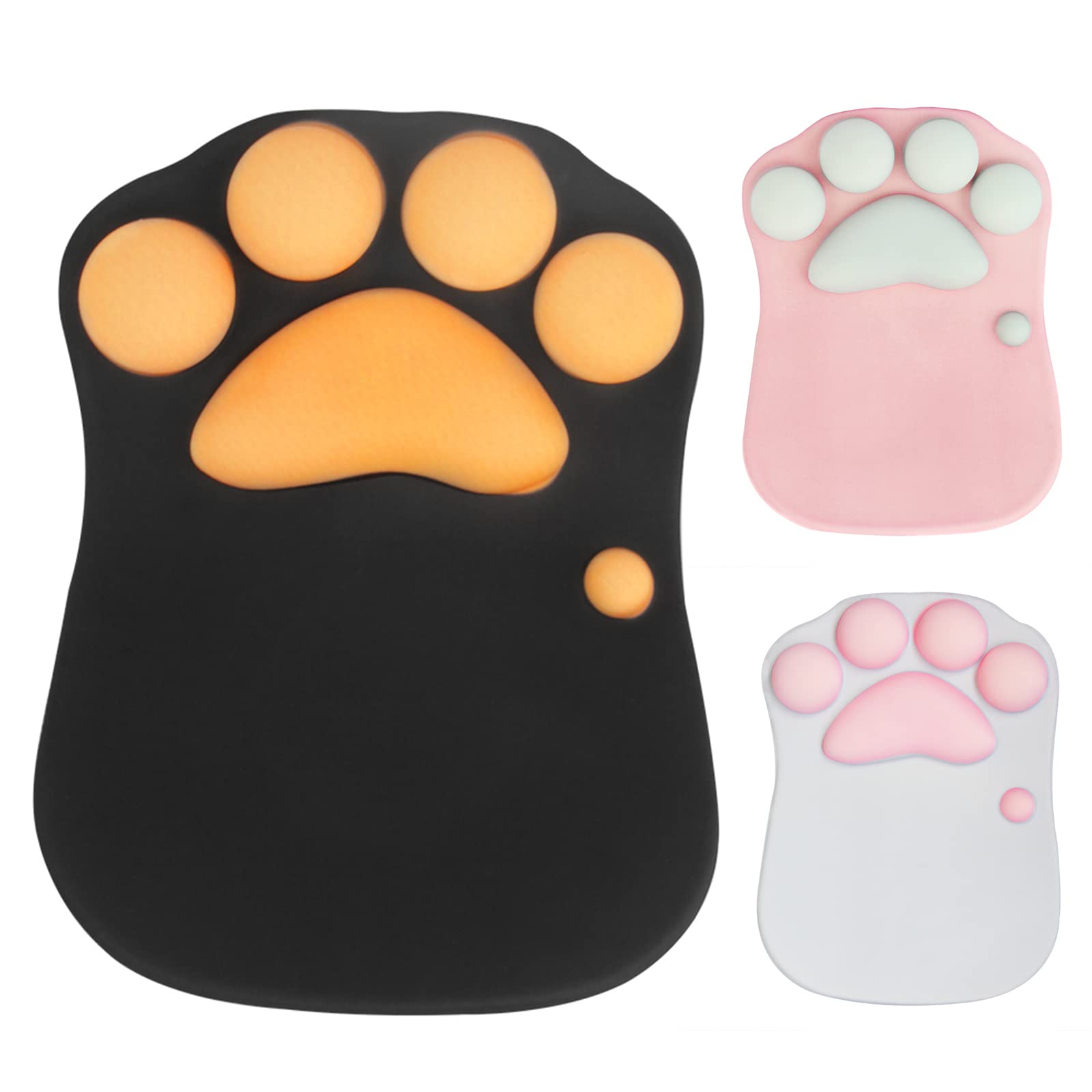 elec Space 3D Cute Mouse Pad Computer Anime Soft Cat Paw Mouse Pads Wrist Rest Support Comfort Silicon Memory Foam Gaming Mousepad Mat