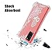 Thonzer Galaxy S20 Case, Flower Pattern Clear Armor Slim Soft TPU Frosted Bezel Air Cushion Bumper Shockproof Protective Floral Cover for Samsung Galaxy S20 5G 6.2 Inch (Lace Flower)