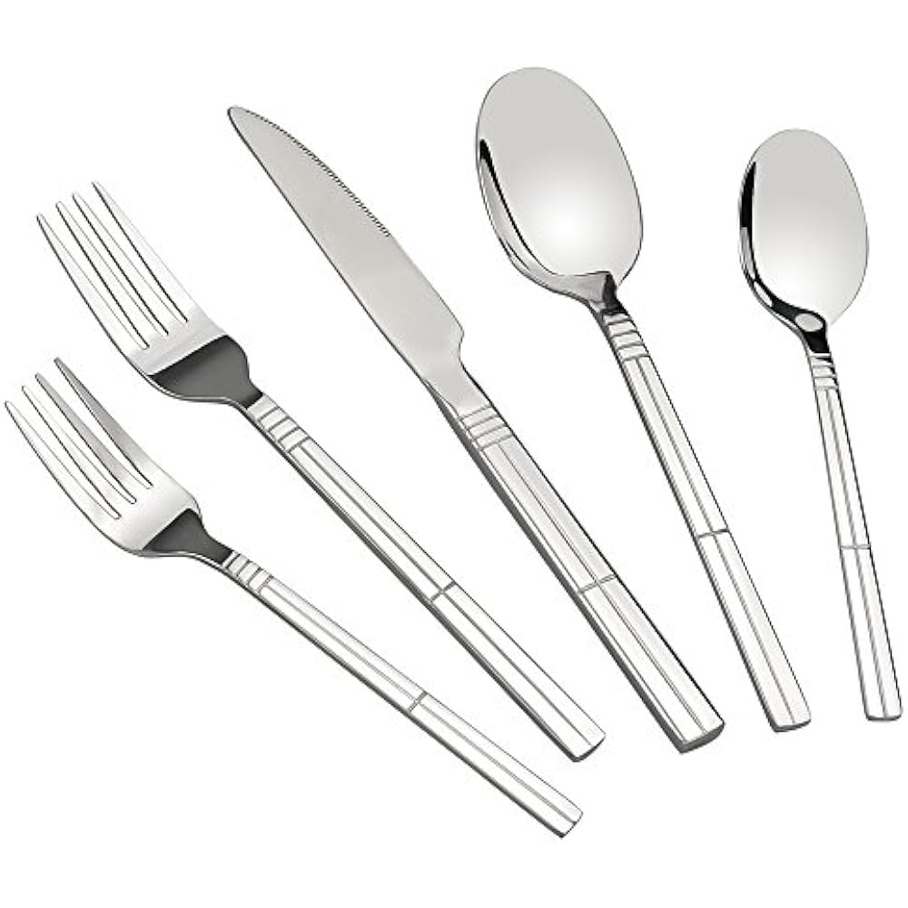 Stainless Steel Silverware Set, 60piece/Service 12 Flatware Sets eBay