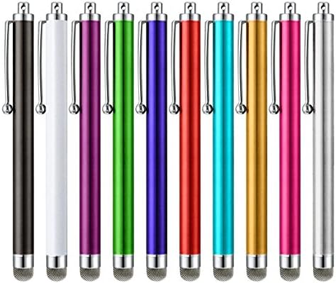 5pack Multi Color Universal Micro Fiber Touch Stylus Metal Pen for Mobile Phone Cell Smart Phone Tablet iPad iPhone