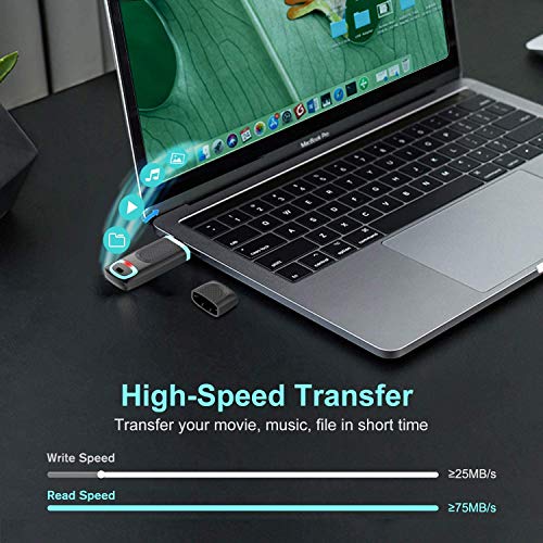 Chiavetta USB 3.0 128GB, Vansuny Pendrive USB 128 GB Alta Velocità Chiavette USB 3.0 Penne USB con Cappuccio Chiave USB per Laptop PC Playstation 4 Xbox one, Pennetta USB Memoria USB Colore Ciano