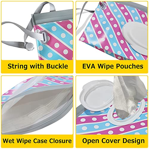 Portable Wet Wipe Pouch [3Pack] Entyle Reusable & Refillable Baby