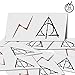 YoHold Lightning Bolt Tattoos and Deathly Hallows Tattoos for St Patrick's Day, Halloween Theme Party Decorations, Each of 16 Pack