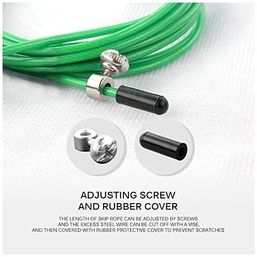 Miwaimao Crossfit Jump Rope,Steel Wire Skipping Rope Adjustable Professional Speed Jump Rope Speed Jumping Boxing Gym… - Image 4