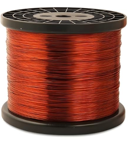Amazon.com: 磁鐵線,重型琺瑯銅線,24 AWG,5 磅,3950 英尺長,0.0 英寸