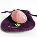 Polar Jade Rose Quartz Yoni Egg, Undrilled, L, M or S Size, Pink Love Stone, for Women for Strengthening Pelvic Floor Muscles and for Countering Stress Adult Urinary Incontinence (Medium Size)