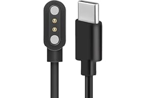 Lamshaw Compatible with JEUJE Dog Bark Collar Charger, USB-C Magnetic Replacement Charging Cable Type-C Compatible for JEUJE Dog Bark Collar (Type C-Black)