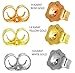 14k Gold Butterfly Backings & Sterling Silver Basket Settings Emerald Cut Cubic Zirconia Stud Earrings 4.00ctw