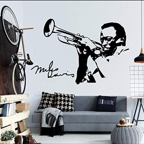 ZGQQQ Hombre Tocando Saxofón Silueta Pared Mural Serie De Música Arte