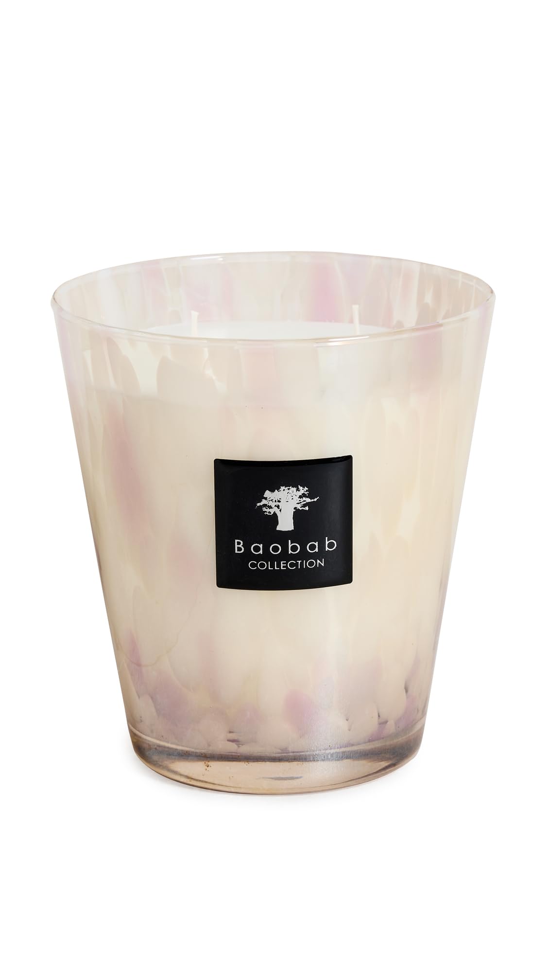 Baobab Pearls white candle, candle wax, 16 x 10 x 16 cm, model number: MAX16PW