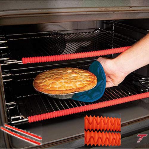 Henry’s Smart Baking 3pcs Silicone Oven Rack Guard | Heat Resistance, Non-stick Oven Shelf Edge Burn Protector for Grill Rack (35cm)