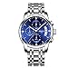 Men's Watches Luxury Fashion Casual Dress Chronograph Waterproof Military Quartz Wristwatches for Men Stainless Steel Watch