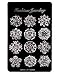 L'vow Crystal Floriated Brooches Scarves Buckle Collar Pin Corsage Bouquet Kit Pack of 12