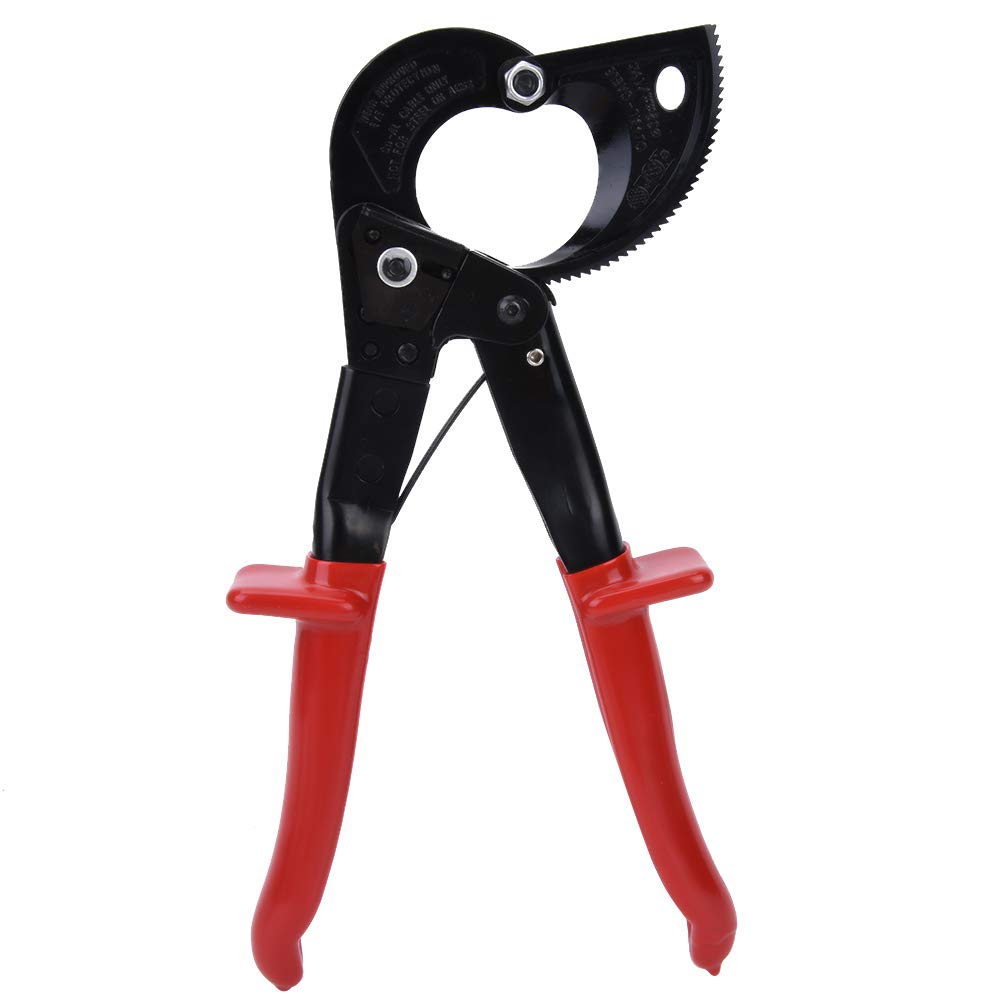 YUMILI Wire Stripper, Multifunctional Ratchet Aluminium Cable Cutter Cutting Hand Tool Wire Crimper Cable Stripper Wiring Tools Screw Gripping Pliers, Cutting for Clean and Smooth Cutting