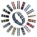 CIVO Watch Bands Premium Ballistic Nylon Watch Strap Stainless Steel Buckle (Black/Smoke (Bond), 22mm)