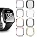 Landhoo Protector Screen case for Fitbit Versa,Soft TPU Plated Case All-Around Cover Bumper for Fitbit Versa Smart Watch（8Pack）