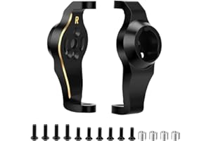 GLOBACT Brass LCG Heavy Weight Caster Blocks Protal Drive C-Hubs 84g Counterweight for 1/10 TRX4 TRX6 RC Crawler Car Upgrades Parts (2PCS)