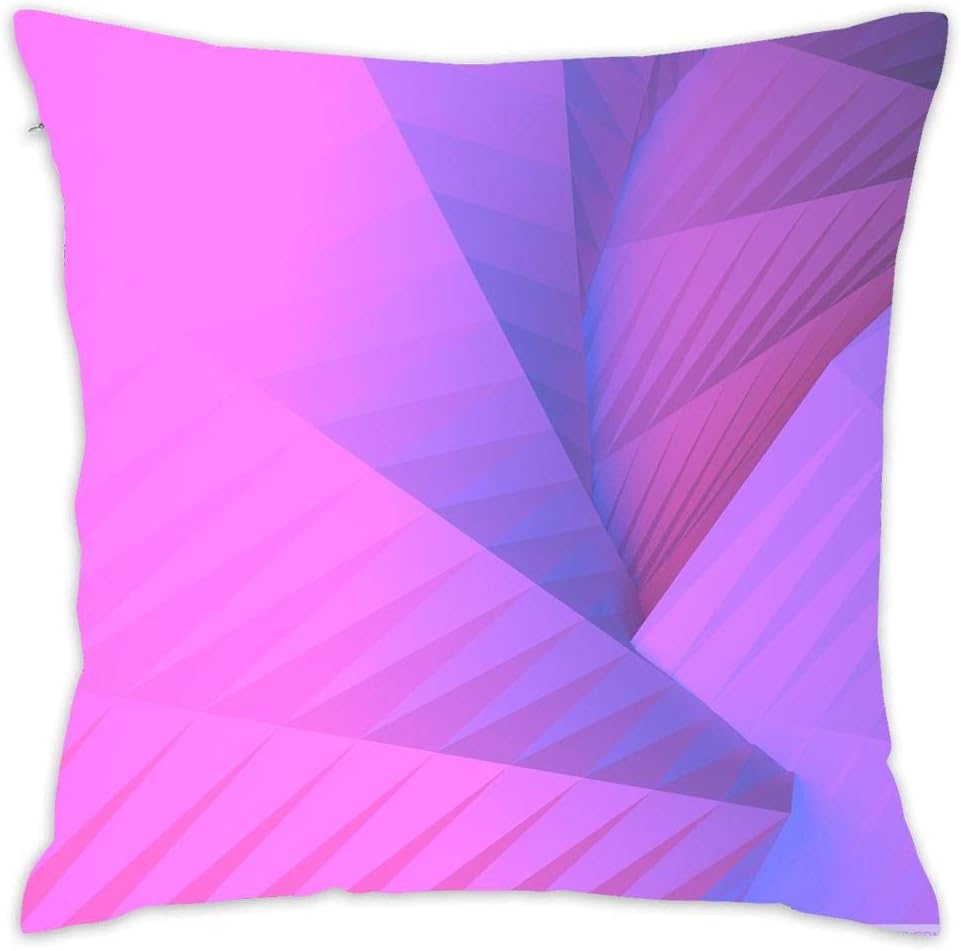 Throw Pillow Case Custom Geometry Dash Party Novelty Decorative Bed Protector Square Cushion Case for Home Sofa Decor Chair Office 45x45cm/18x18 in