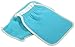 Exfoliating Bath Mitt with Natural Fiber (2 Pack, Blue)