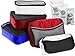 5 Packing Cubes For Travel Luggage or Suitcase + 6 Toiletry Zip Bags Organizers (DBlueDBlueRedRedWhiteWhite)