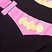 A&J DESIGN Baby Girls' Batgirl Short Sleeve Bodysuits (0-6 Months) Black