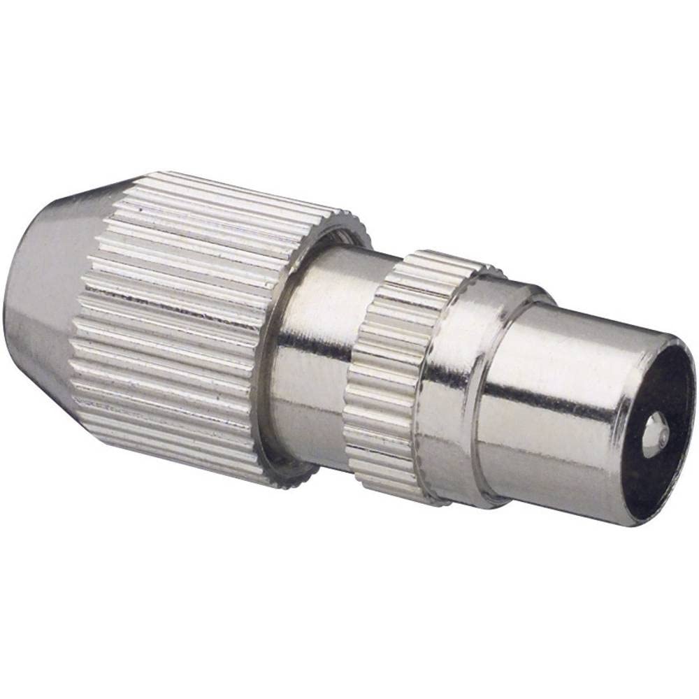 Metal coaxial Plug. Cable Diameter: 7 mm