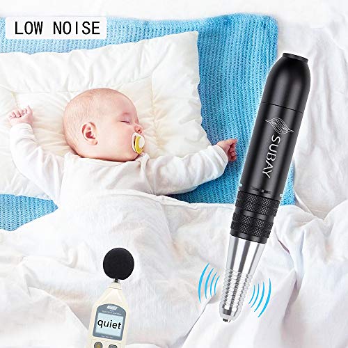 Professional Nail Drill Machine 25000RPM Electric Nail File Portable Manicure set with 12 Nail Drill Bit and Sanding Bands for Acrylic Gel Nails