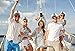 Captain's Yacht Sailors Hat (4 Pack) ● Captain’s Hats Are A Great Family Cruise Accessory for Men, Women, Teens, Kids ● Black & White Yacht Hat Set for Parties Halloween Costume Accessory,