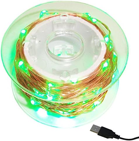 Coyore String Lights,USB LED Copper Wire String Lights 33ft 100 LEDs Flexible Starry String Lights Waterproof Fairy Lights for Indoor, Outdoor, Garden, Patio, Wedding,Party, Xmas (Green)