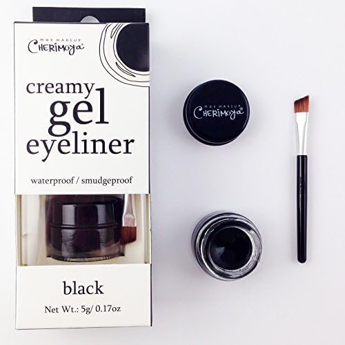 Max Makeup Cherimoya Creamy Gel Eyeliner, Black and White by Shinjung