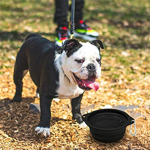 CFMOUR Collapsible Dog Bowls, 2Pack Portable Water Bowl for Dogs Cats