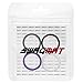 Swagmat Women’s Silicone Wedding Ring Bands – 4 Ring Pack – Black, Boulder Gray, Seashell White, Royal Purple - 5.5 mm Width - 2 mm Thickness