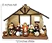One Holiday Way 12-Inch Large Rustic Colorful Kids Christmas Nativity Scene with Creche, Set of 12 Figures - Small Decorative Religious Figurines Christian Tabletop Mantel Desk Office or Home Decor