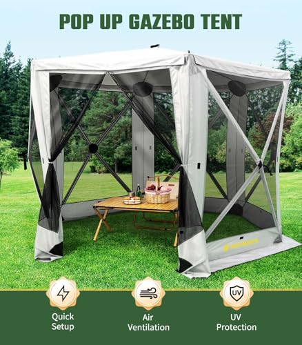 Raynesys 6-Sided Pop-Up Gazebo Tent Review: 9.5x9.5ft Portable Shelter image 27