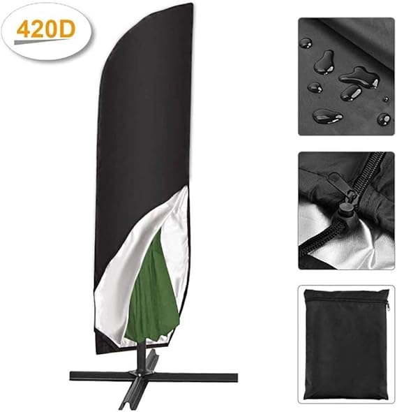 Paraguas cubierta, Sombrilla for el patio de la cubierta de 9 pies a 13