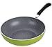 Cook N Home 12-Inch Nonstick Stir Fry Wok Pan, Green, 30cm