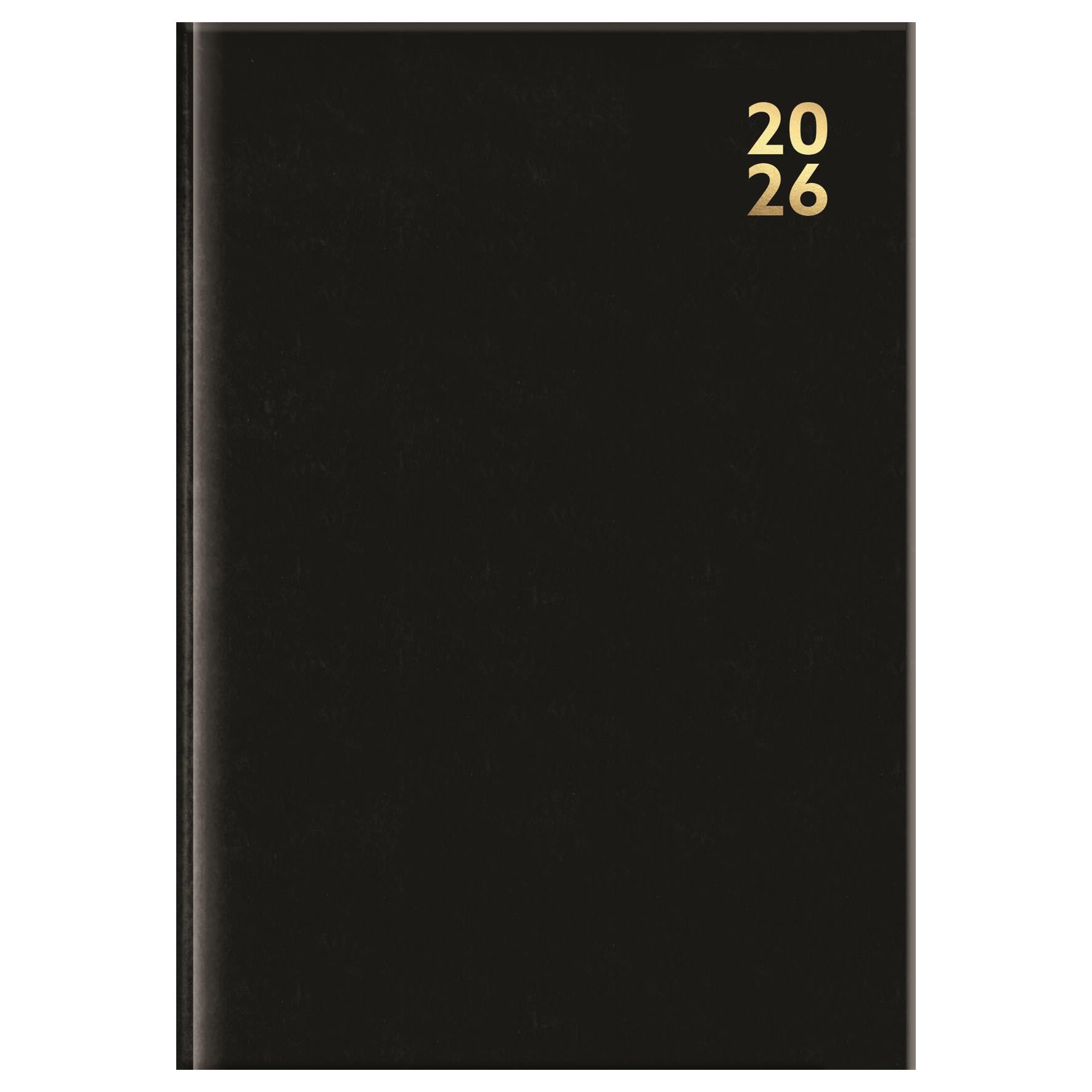 2026 Premium A4 Size Hard Cover Desk Diary Week to View Year Planner, Organizer With Ribbon Marker for Business, Office, Home, (Black) — image 1