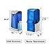 Upgraded Folding Shopping Cart, Stair Climbing Cart Waterproof Grocery Laundry Utility Cart with Wheel Bearings Stainless Steel Frame, Blue