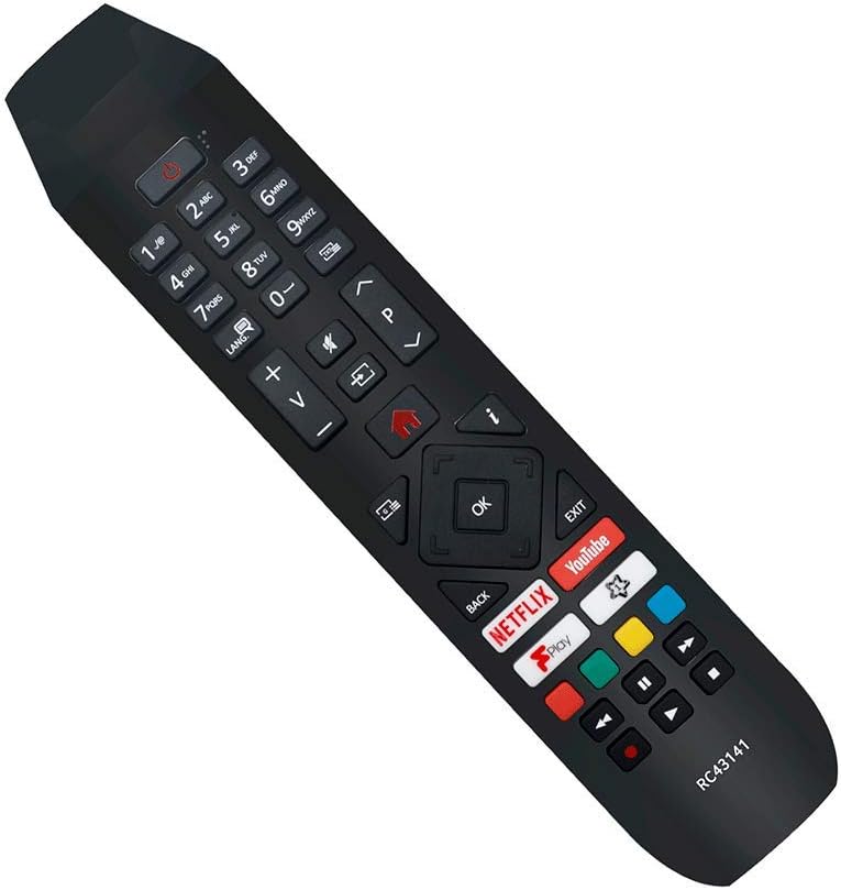 VINABTY RC43141 Remote Control Replacement fit for Hitachi Smart TV with Netflix Youtube & Fplay Buttons 32HB26J61U 32HB26T61UA 50HB26T72U 524HB21T65U 24HB21T65U - Image 3