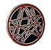 Necronomicon Gate Symbol Lapel Pin Occult Jewelry Alchemy Sign Jacket Pin