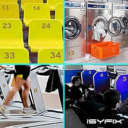 iSYFIX Gold Vinyl Numbers Stickers – 4 Inch Self