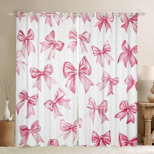 Erosebridal Kawaii Bowknot Girls Curtains