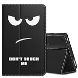 MoKo Case for All-New Amazon Fire 7 Tablet (7th Generation, 2017 Release Only) - Slim Folding Stand Cover Case for Fire 7, Don't Touch Me (with Auto Wake / Sleep)