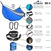 CLUSAZ Double Hammock Parachute Nylon Ripstop 300 x 200cm with Two Tree Straps 2.5 Meters with 10 Loopsthumb 1
