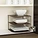 Seville Classics 3-Tier Corner Shelf Counter & Cabinet Organizer, Bronze