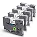 Zencoma Compatible Label Tape Replacement for Brother Label Maker Tape 12mm 0.47 White Ptouch TZe TZ 231 Laminated Tapes Work with Brother P Touch PT-D210 PT-H110 PTD-600 PT-D400 26.2 Feet, 5 Pack primary