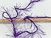 Large 100 gram skein Purple Eyelash Dazzle Ice Metallic Eyelash Yarn