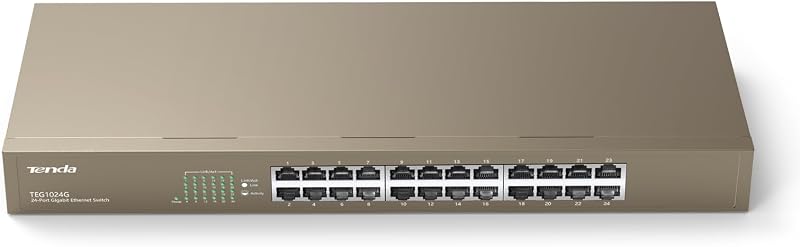 Tenda TEG1024G 24 Port Gigabit Unmanaged Ethernet Switch 10/100/1000 Mbps